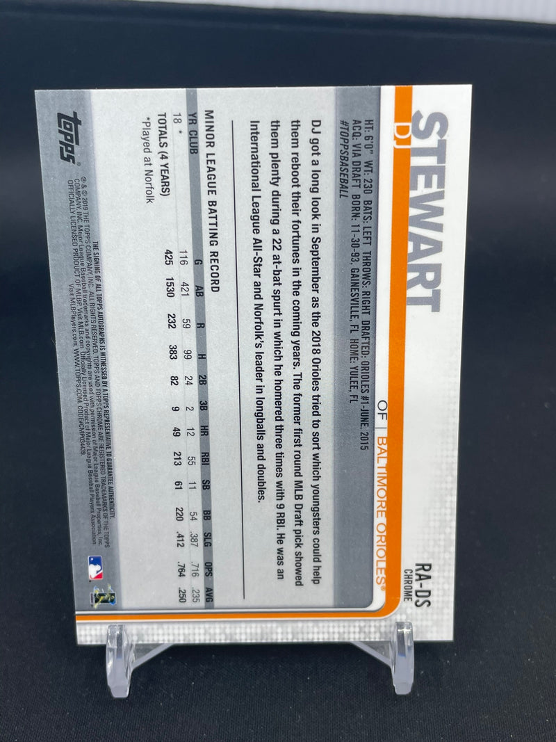 2019 TOPPS CHROME - D. STEWART -