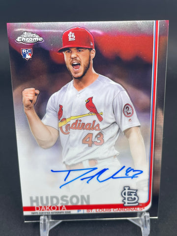 2019 TOPPS CHROME - D. HUDSON - #RA-DH - AUTOGRAPH - RC