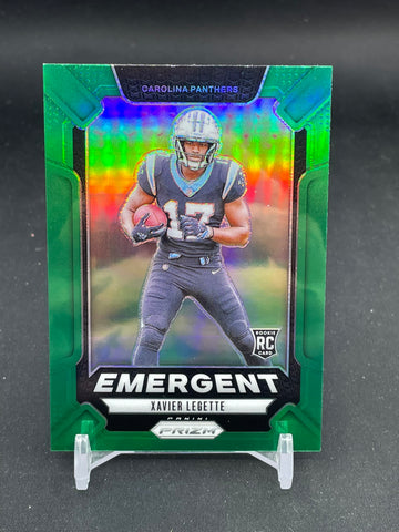 2024 PANINI PRIZM - GREEN - EMERGENT - X. LEGETTE - #15 - RC