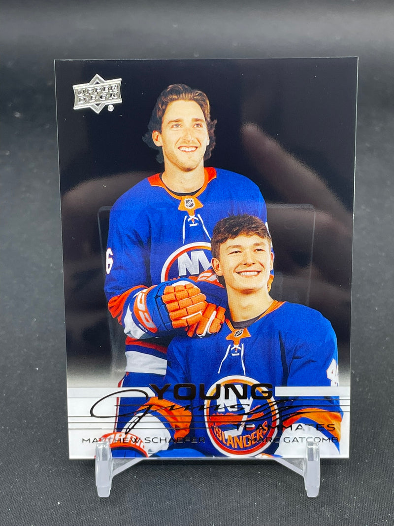 2025 UPPER DECK SERIES TWO - UD CLEAR CUT - YOUNG GUNS TEAMMATES - M. SCHAEFER / M. GATCOMB -
