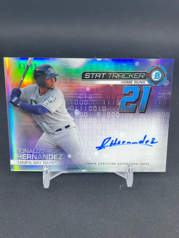 2019 TOPPS BOWMAN CHROME - STAT TRACKER - R. HERNANDEZ - #STA-RH - #'D/99 - AUTOGRAPH