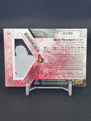 2015 UPPER DECK SPX - AUTO PATCH ROOKIES - RED - M. PUEMPEL - #141 - #'D/50 - RELIC - AUTOGRAPH - RC