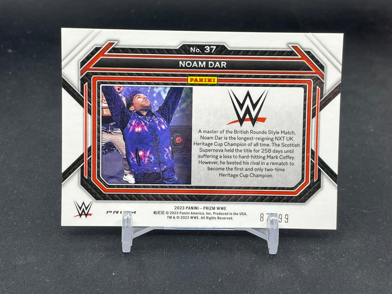 2023 PANINI PRIZM WWE - RED DISCO PRIZM - NOAM DAR - #37 - #'D/99