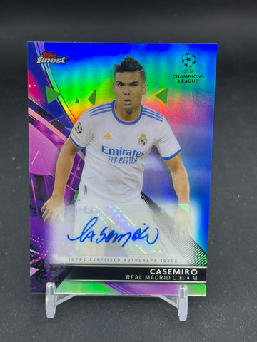 2021 TOPPS FINEST - BLUE REFRACTOR - CASEMIRO - #BA-C - #'D/150 - AUTOGRAPH