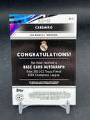 2021 TOPPS FINEST - BLUE REFRACTOR - CASEMIRO - #BA-C - #'D/150 - AUTOGRAPH