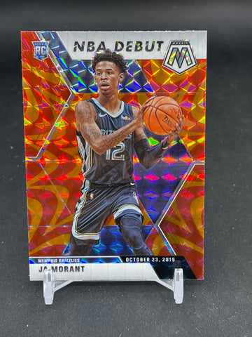 2019 PANINI MOSAIC - ORANGE REACTIVE - NBA DEBUT - J. MORANT - #274 - RC