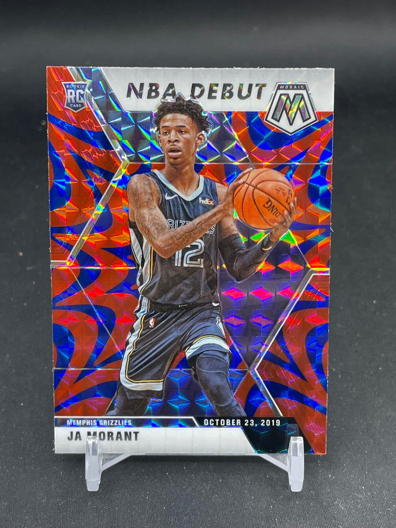 2019 PANINI MOSAIC - BLUE REACTIVE - NBA DEBUT - J. MORANT -