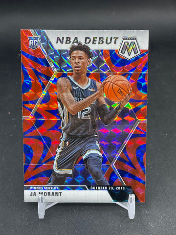 2019 PANINI MOSAIC - BLUE REACTIVE - NBA DEBUT - J. MORANT - #274 - RC