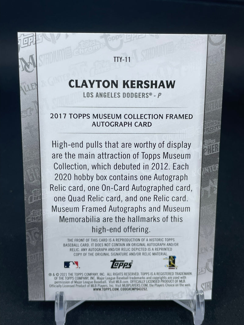 2021 TOPPS MUSEUM - THROUGH THE YEARS - C. KERSHAW -