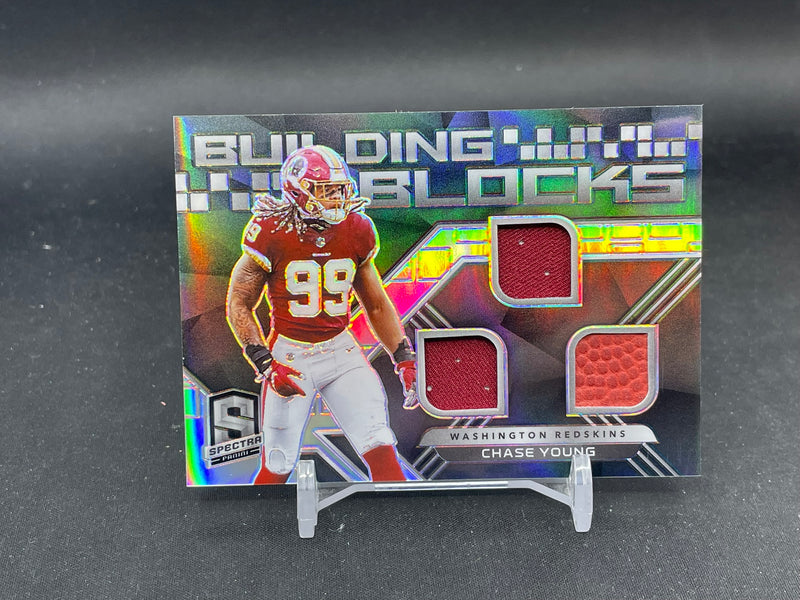 2020 PANINI SPECTRA - BUILDING BLOCKS - C. YOUNG - #BB-15 - #'D/99 - TRIPLE RELIC