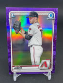 2020 TOPPS BOWMAN CHROME - 1ST BOWMAN - PURPLE REFRACTOR - B. JARVIS - #BD-127 - #'D/250