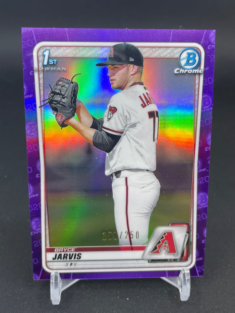 2020 TOPPS BOWMAN CHROME - 1ST BOWMAN - PURPLE REFRACTOR - B. JARVIS - #BD-127 - #'D/250