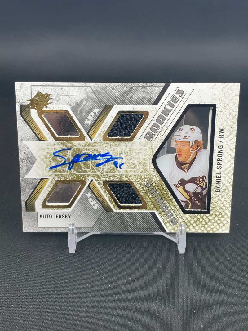 2015 UPPER DECK SPX - AUTO JERSEY ROOKIES - D. SPRONG - #150 - #'D/499 - RELIC - AUTOGRAPH - RC
