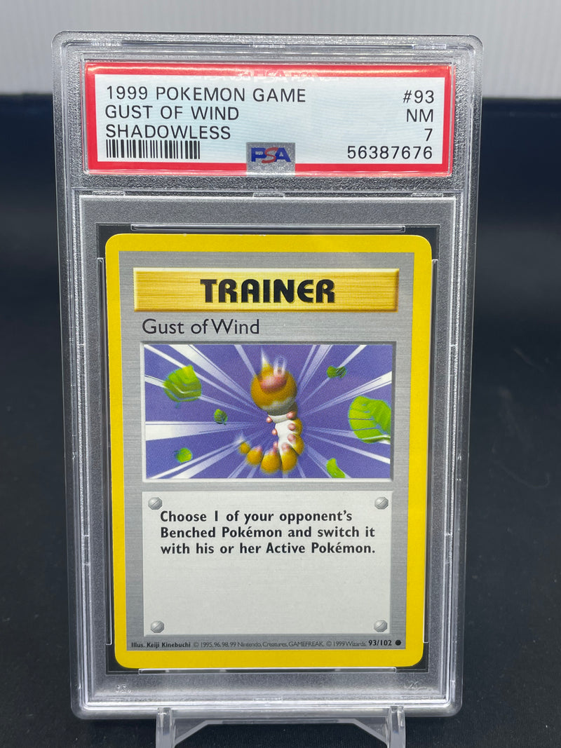 POKEMON - SHADOWLESS BASE SET - GUST OF WIND -