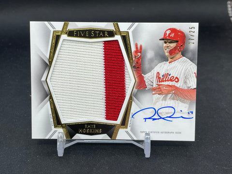 2019 TOPPS FIVE STAR - JUMBO PATCH - R. HOSKINS - #AJP-RH - #'D/25 - RELIC - AUTOGRAPH
