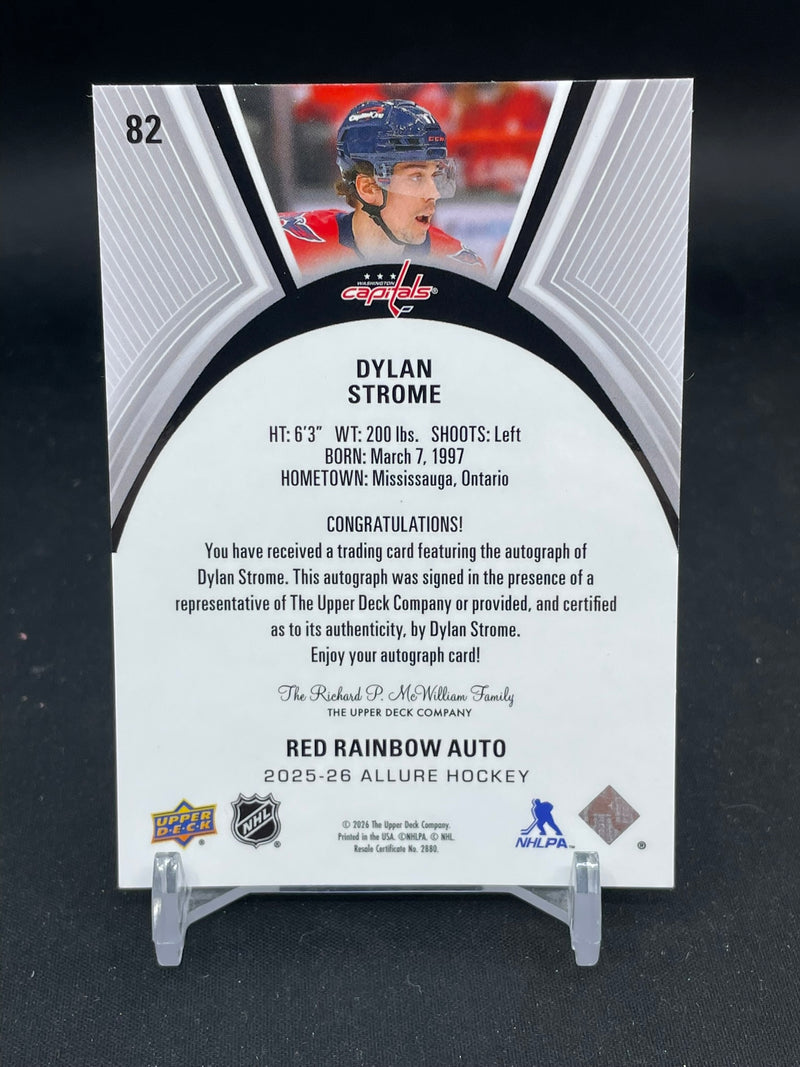 2025 UPPER DECK ALLURE - RED RAINBOW AUTO - D. STROME -