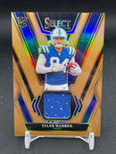 2025 PANINI SELECT - COPPER PRIZM - ROOKIE SWATCHES - T. WARREN - #RSW-TWN - #'D/49 - RELIC - RC