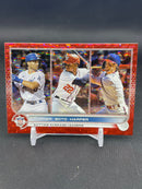 2022 TOPPS SERIES ONE - RED FOILBOARD - LEAGUE LEADERS - T. TURNER / J. SOTO / B. HARPER - #59 - #'D/299