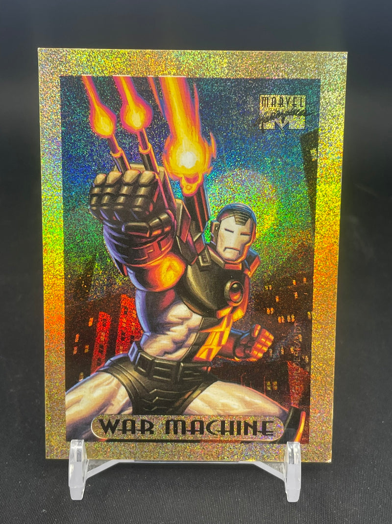 1994 MARVEL MASETPIECES - GOLD HOLOFOIL - WAR MACHINE -