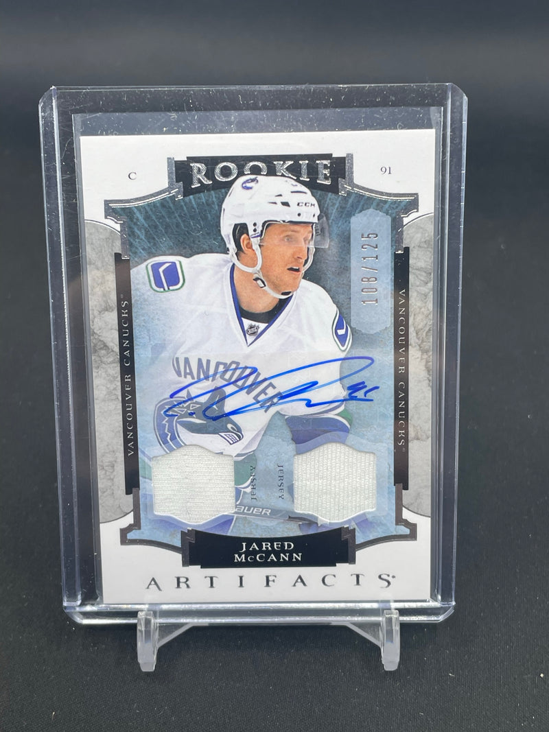 2015 UPPER DECK ARTIFACTS - ROOKIE - J. MCCANN - #211 - #'D/125 - AUTOGRAPH - DUAL RELIC - RC