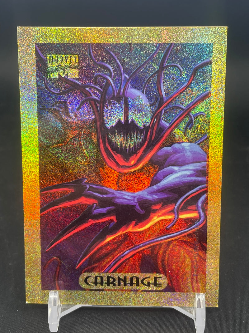 1994 MARVEL MASETPIECES - GOLD HOLOFOIL - CARNAGE -