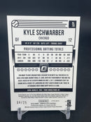 2018 PANINI DONRUSS OPTIC - BLACK PRIZM - K. SCHWARBER - #78 - #'D/25