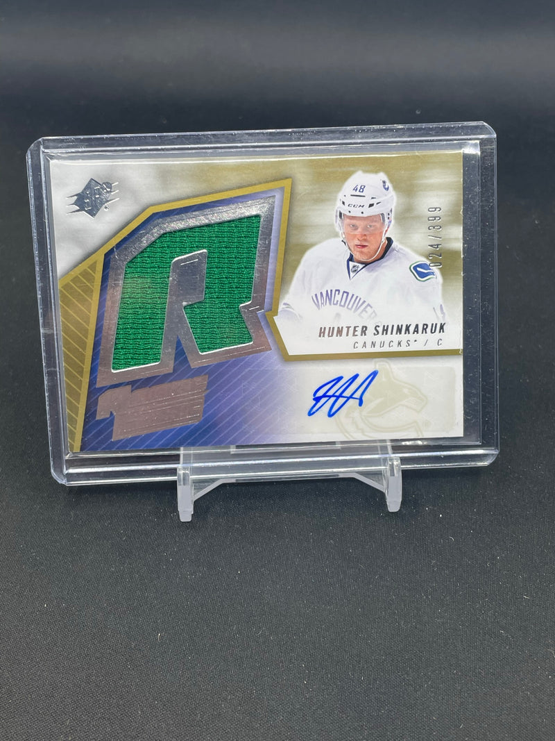 2015 UPPER DECK SPX - ROOKIE FABRIC - H. SHINKARUK - #SPXR-SH - #'D/399 - RELIC - AUTOGRAPH - RC