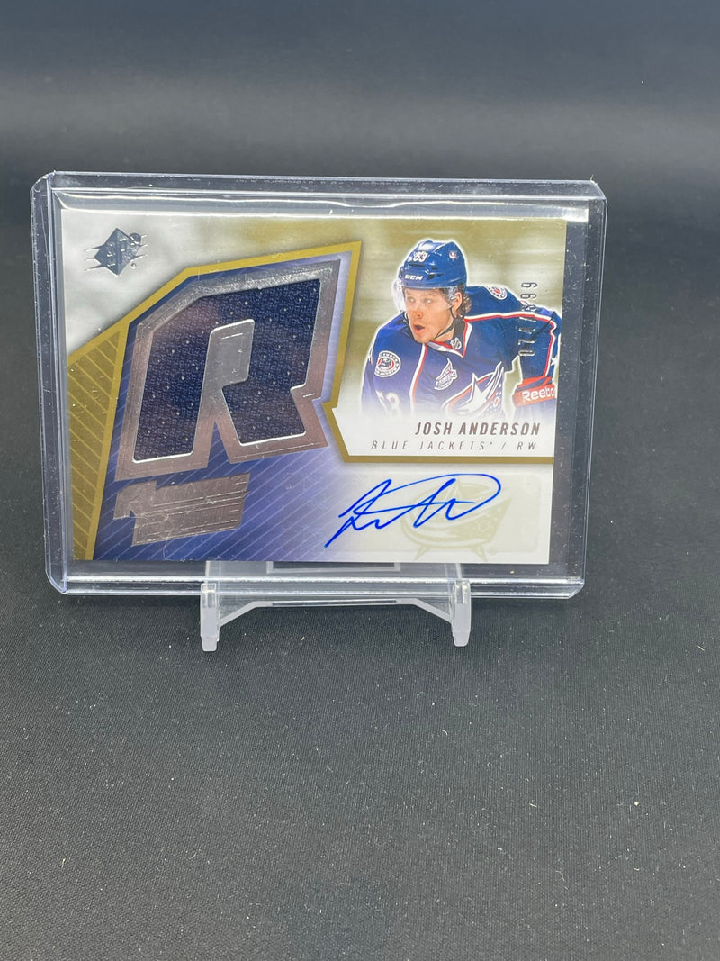 2015 UPPER DECK SPX - ROOKIE FABRICS - J. ANDERSON - #SPXR-JA - #'D/399 - RELIC - AUTOGRAPH - RC
