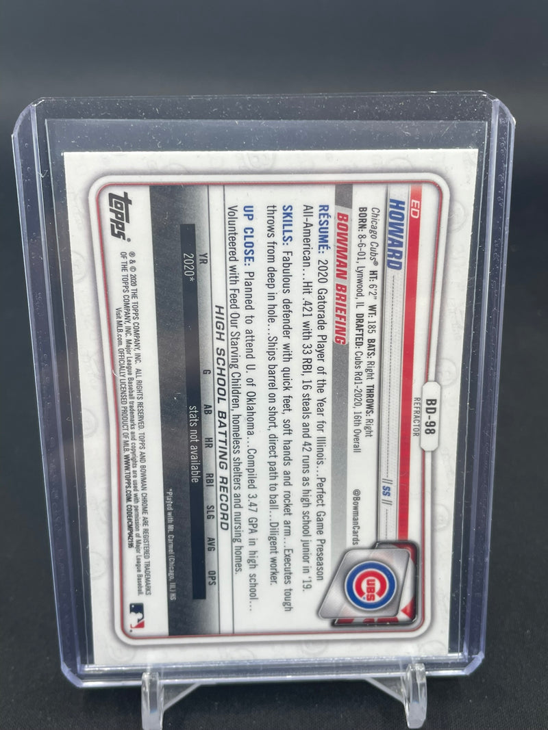 2020 TOPPS BOWMAN DRAFT - CHROME REFRACTOR - 1ST BOWMAN - SELECT YOUR PLAYER