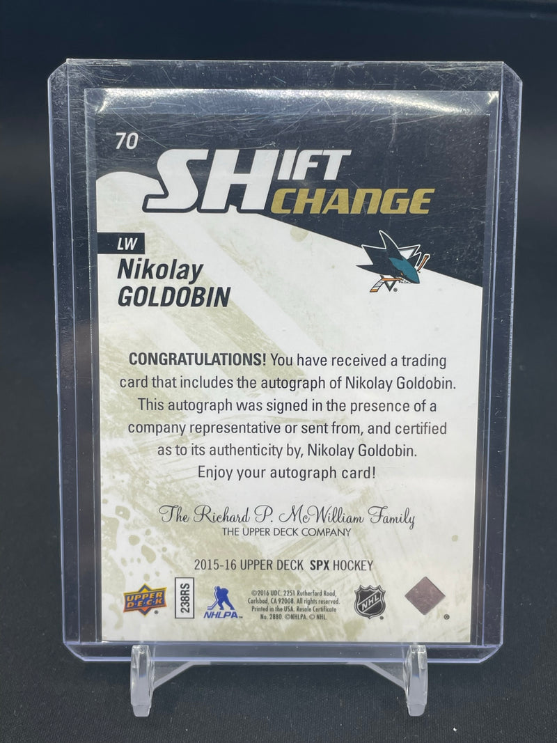 2015 UPPER DECK SPX - SHIFT CHANGE - N. GOLDOBIN -