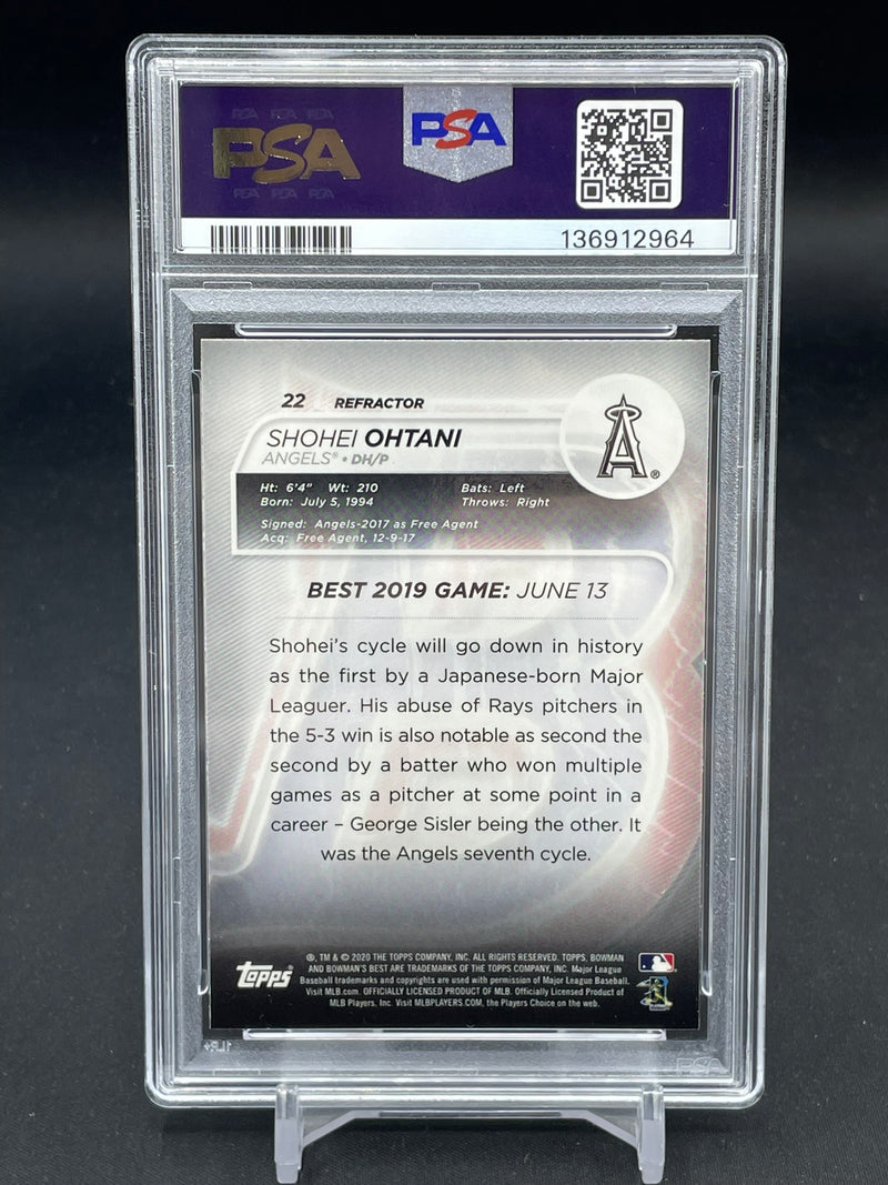 2020 TOPPS BOWMAN'S BEST - REFRACTOR - S. OHTANI -