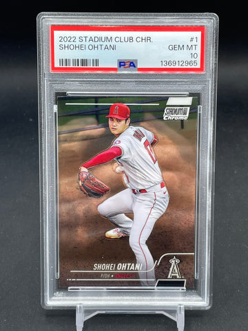 2022 TOPPS STADIUM CLUB CHROME - S. OHTANI - #1 - PSA 10