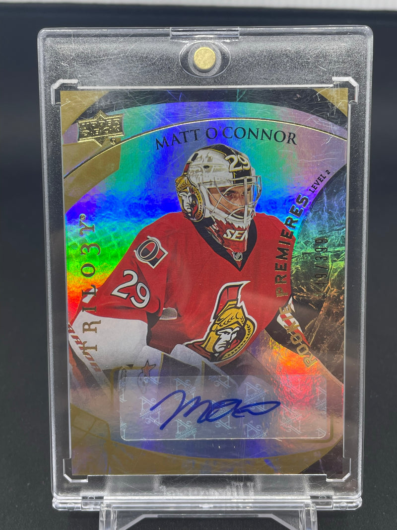 2015 UPPER DECK TRILOGYT - ROOKIE PREMIERES - M. O'CONNOR - #214 - #'D/399 - AUTOGRAPH - RC