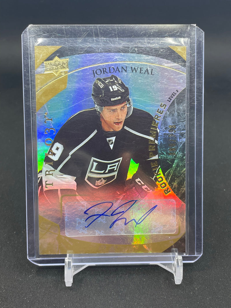 2015 UPPER DECK TRILOGY - ROOKIE PREMIERES - J. WEAL - #215 - #'D/399 - AUTOGRAPH - RC