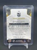 2015 UPPER DECK TRILOGY - ROOKIE PREMIERES - J. WEAL - #215 - #'D/399 - AUTOGRAPH - RC