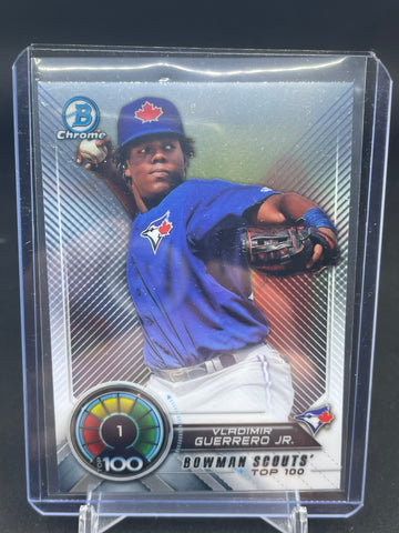 2018 TOPPS BOWMAN CHROME - BOWMAN SCOUTS TOP 100 - V. GUERRERO JR. - #BTP-1