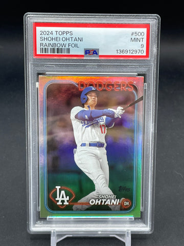 2024 TOPPS SERIES TWO - RAINBOW FOIL - S. OHTANI - #500 - PSA 9