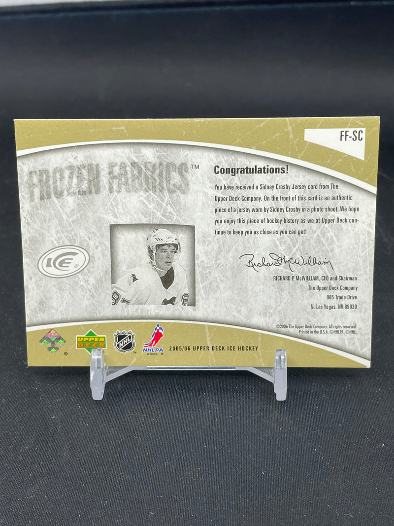 2005 UPPER DECK ICE - FROZEN FABRICS - S. CROSBY -