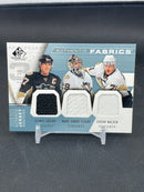 2007 UPPER DECK SP GAME USED - AUTHENTIC FABRICS - S. CROSBY / M. FLEURY / E. MALKIN - #AF3-FCM - #'D/25 - TRIPLE RELIC