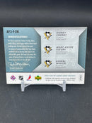 2007 UPPER DECK SP GAME USED - AUTHENTIC FABRICS - S. CROSBY / M. FLEURY / E. MALKIN - #AF3-FCM - #'D/25 - TRIPLE RELIC