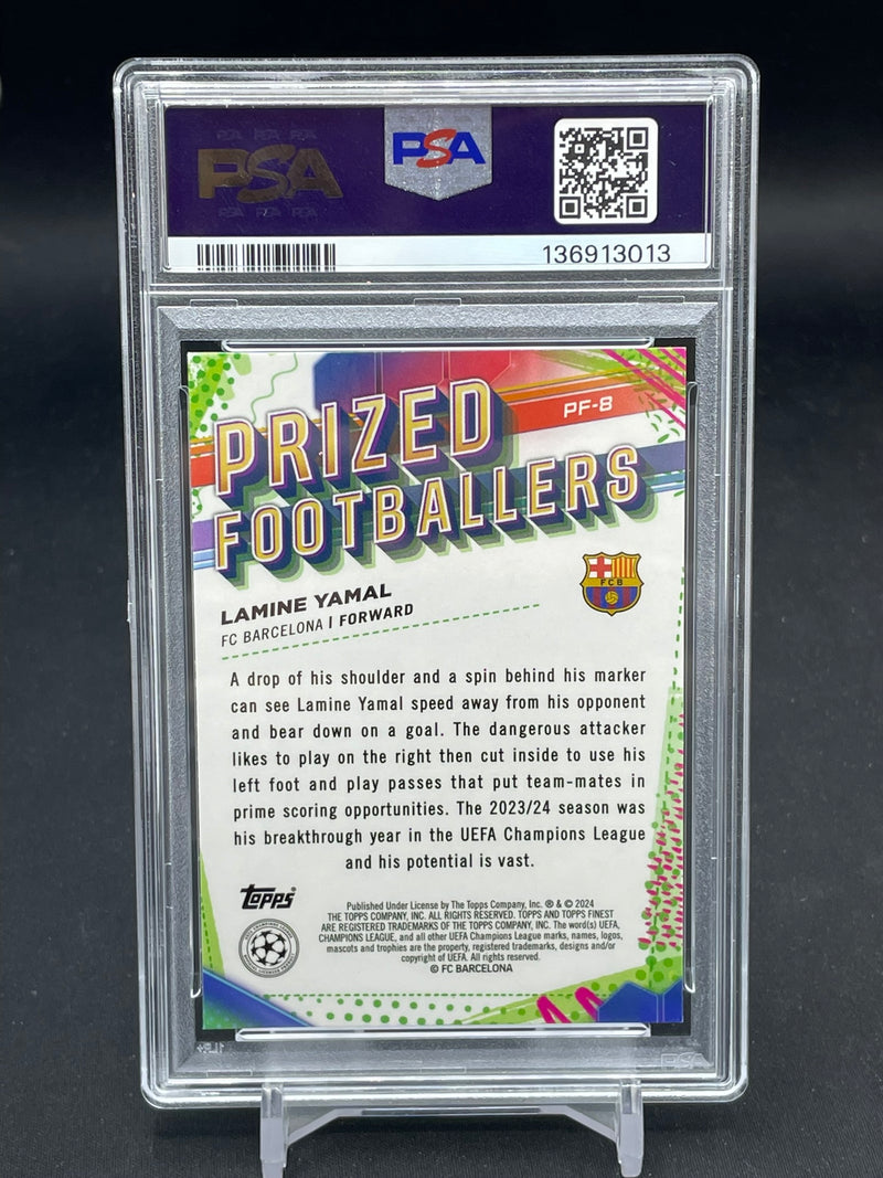 2023 TOPPS FINEST UCC - PRIZE FOOTBALLER - L. YAMAL -