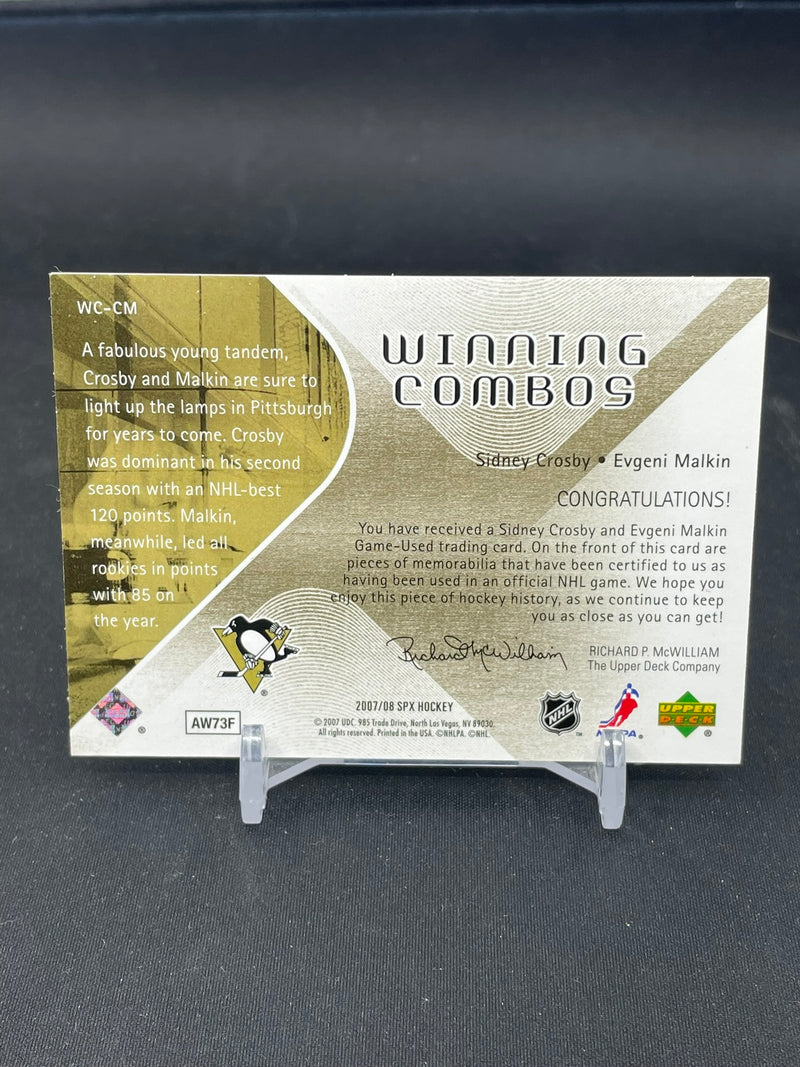 2007 UPPER DECK SPX - WINNING COMBOS - S. CROSBY / E. MALKIN -