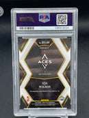 2024 PANINI SELECT WNBA - WHITE ICE - DRAFT SELECT SIGNATURE - A. WILSON - #DSSAW - #'D/25 - PSA 7 - AUTOGRAPH