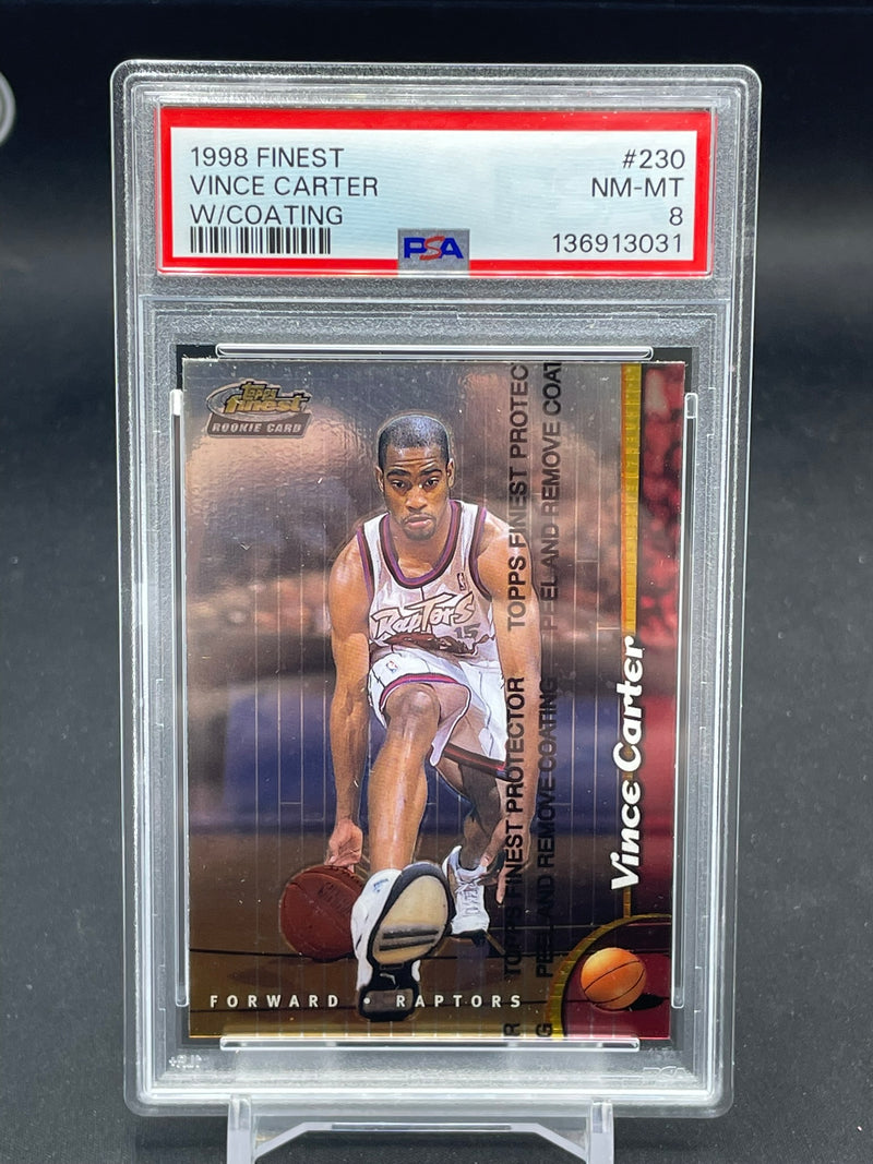1998 TOPPS FINEST - W/COATING - V. CARTER -