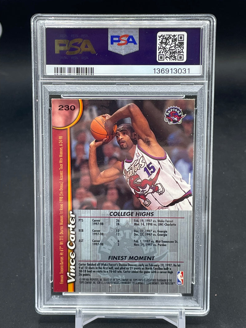 1998 TOPPS FINEST - W/COATING - V. CARTER -