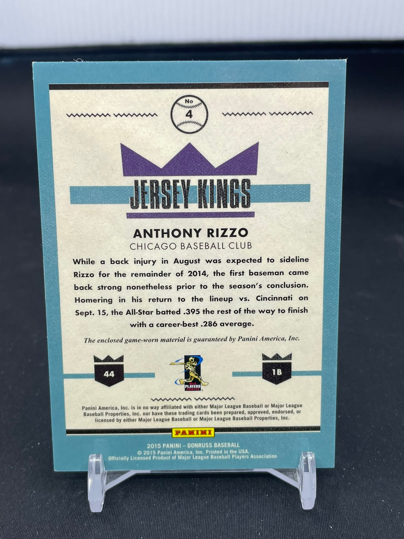 2015 PANINI DONRUSS - JERSEY KINGS - A. RIZZO -