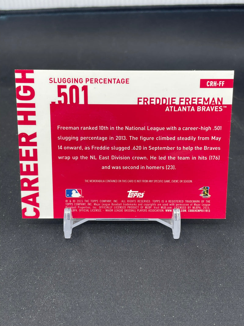 2015 TOPPS - CAREER HIGH RELICS - F. FREEMAN -