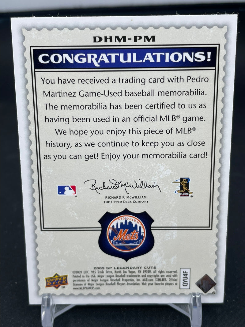 2009 UPPER DECK SP LEGENDARY CUTS - DESTINED FOR HISTORY - P. MARTINEZ -