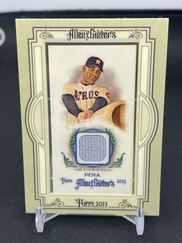 2013 TOPPS ALLEN & GINTER 'S - MINI INNER CARD - C. PENA - #AGR-CP - RELIC