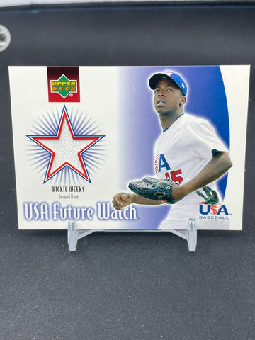 2002 UPPER DECK USA FUTURE WATCH - R. WEEKS - #US-RW - RELIC